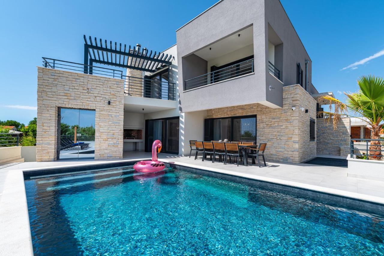 Villa Roca With Heated Pool And Sauna Privlaka  Dış mekan fotoğraf