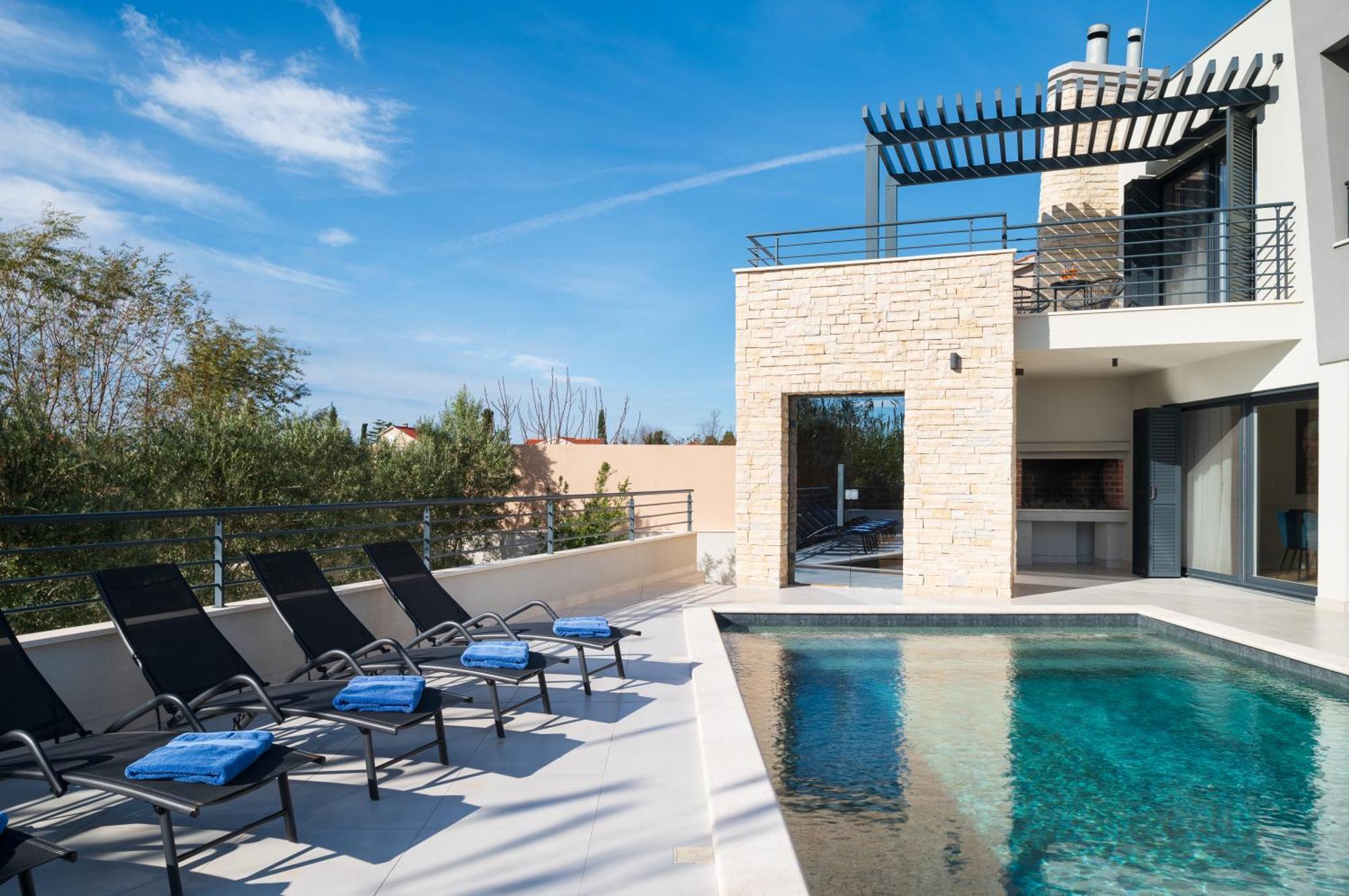 Villa Roca With Heated Pool And Sauna Privlaka  Dış mekan fotoğraf