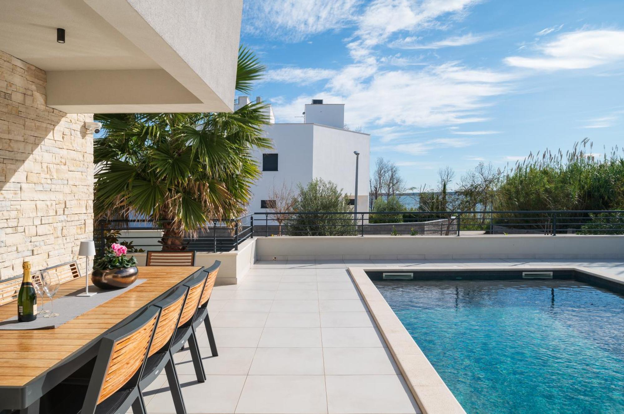 Villa Roca With Heated Pool And Sauna Privlaka  Dış mekan fotoğraf