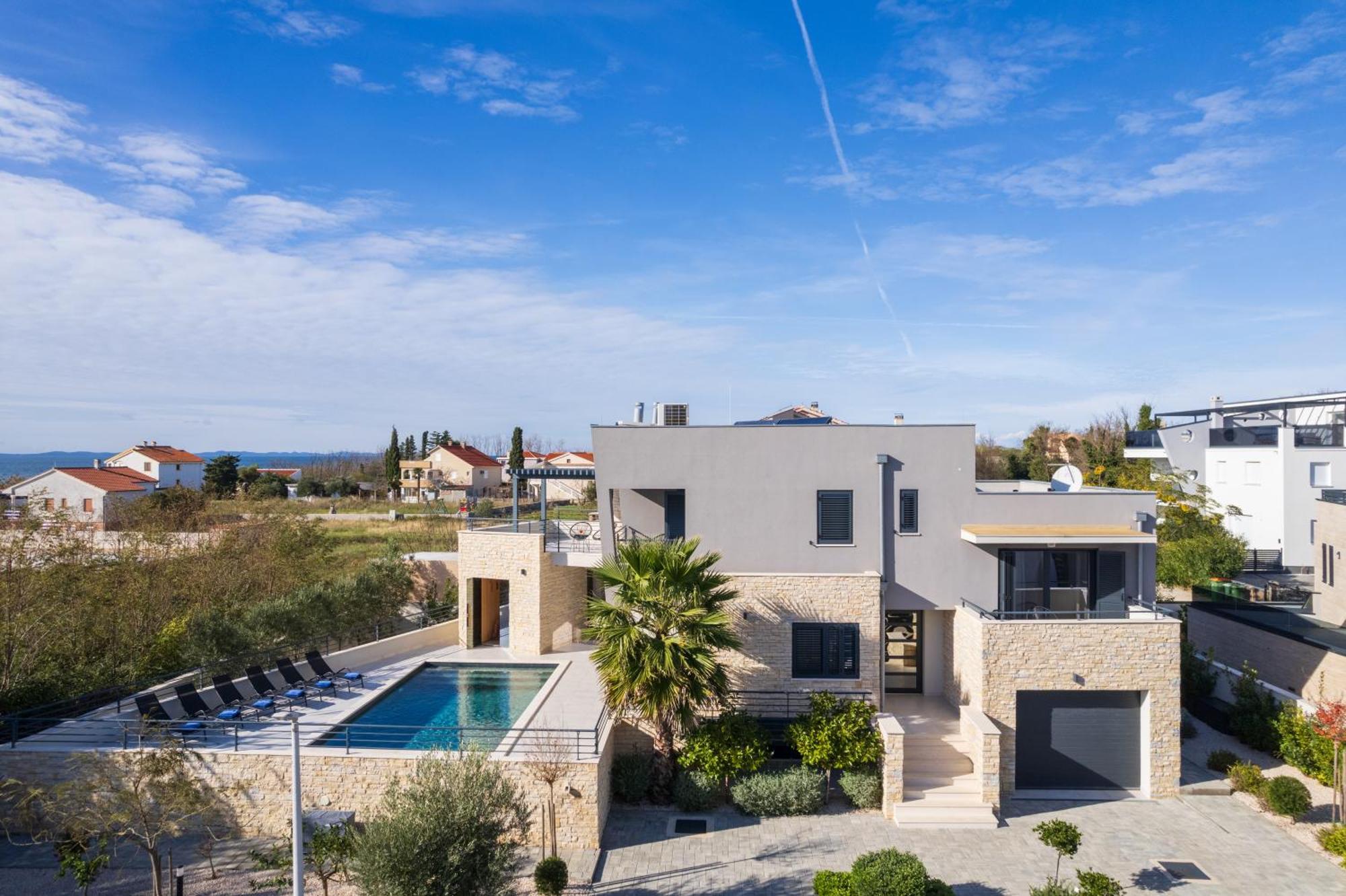 Villa Roca With Heated Pool And Sauna Privlaka  Dış mekan fotoğraf
